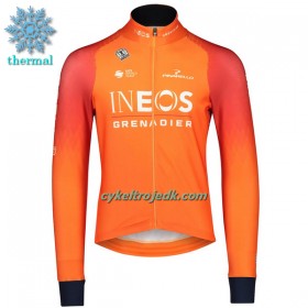 Cykeltrøje Langærmet Vinter 2022 INEOS Grenadiers Orange